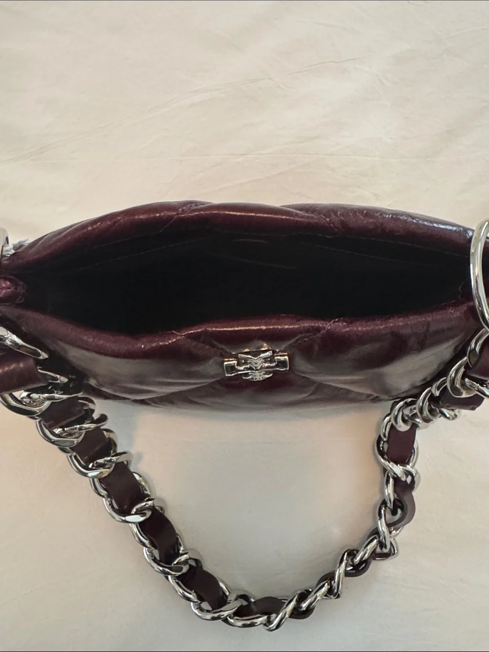Tory Burch Quilted Shoulder Bag - Burgundy